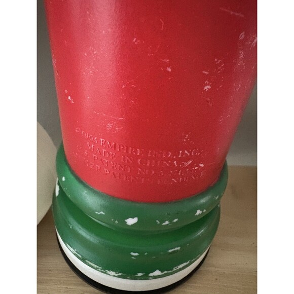 Vintage Empire Blow Mold Lot Christmas Path Light Toppers Candle Snowman Angel - Picture 8 of 13